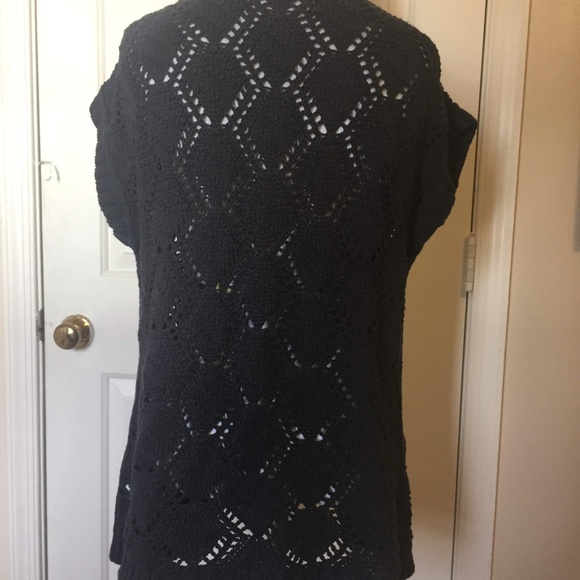 Rubbish Grey Short Sleeve Sweater Vest (S) - Picture 2 of 2